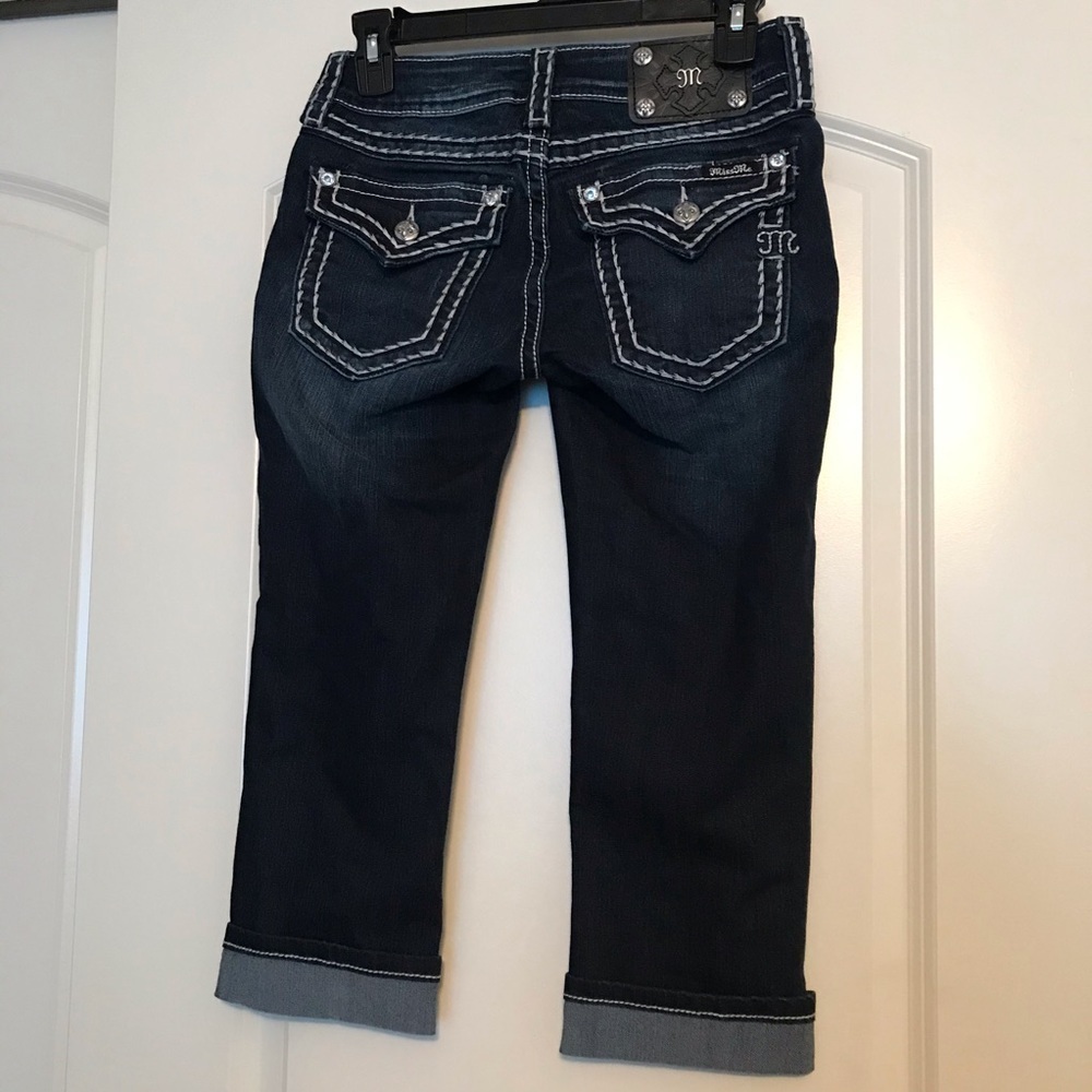 Miss Me CLASSIC COOL BIG STITCH CAPRI 25 - Picture 6 of 10